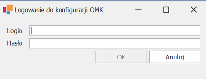 Konfiguracja OMK_logowanie