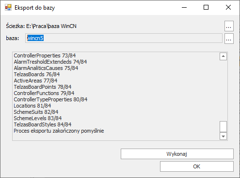 eksport do bazy 2